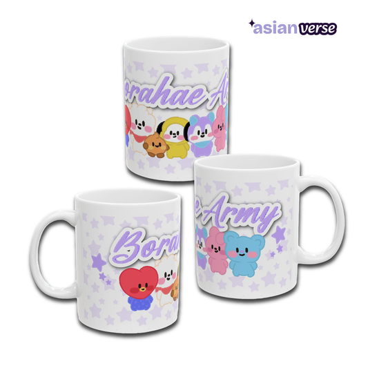 BTS, Borahae Army - BT21, Ceramic Mug.